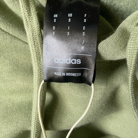 NWT Adidas Men’s Small Green Hoodie with Kangaroo Pocket - Picture 7 of 7